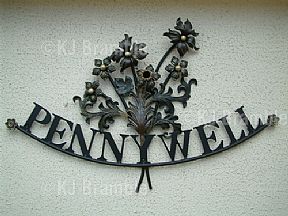 Wrought Iron House sign,Somerset
